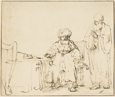 Nathan napomínající David, kolem 1652-53 od Rembrandt van Rijn