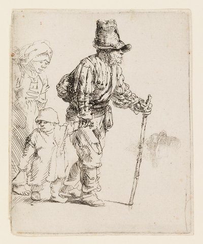 Selská rodina na vandru od Rembrandt van Rijn