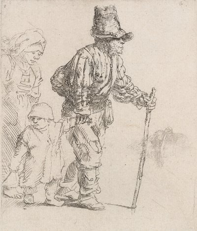 Selská rodina na trampu, c. 1652. od Rembrandt van Rijn
