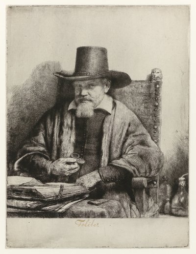Portrét Arnolda Tholinxe Arnout Tholinx, inspektor od Rembrandt van Rijn