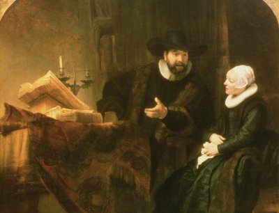 Portrét Cornelia Ansla a jeho ženy, 1641 od Rembrandt van Rijn