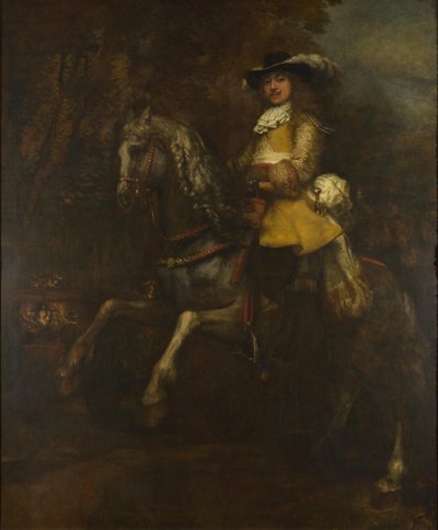 Portrét Fredericka Rihela na koni, cca 1663 od Rembrandt van Rijn