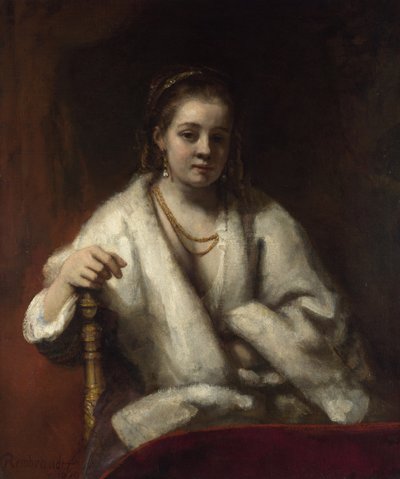 Portrét Hendrickje Stoffelse, c. 1655-1656 od Rembrandt van Rijn