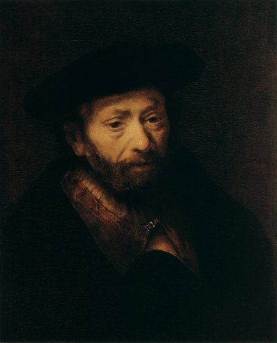 Portrét starého muže, 17. století od Rembrandt van Rijn