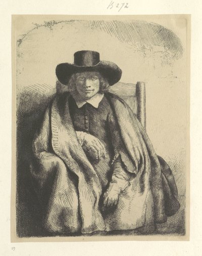 Portrét van de prentverkoper Clement de Jonghe Kolekce osmdesáti pěti původních tisků (název série) od Rembrandt van Rijn