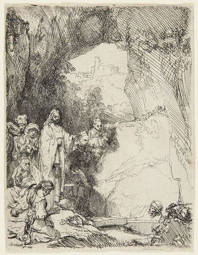 Vzkříšení Lazara od Rembrandt van Rijn