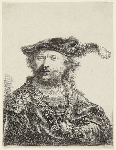 Rembrandt v sametové čepici od Rembrandt van Rijn