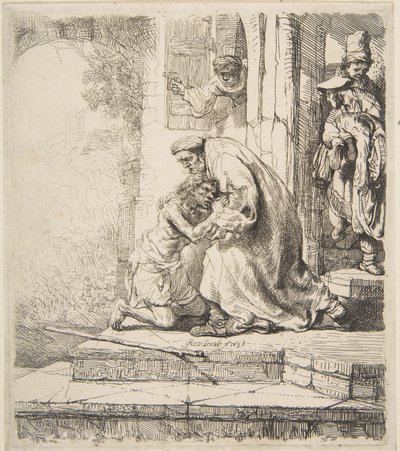 Návrat marnotratného syna, 1620-69. od Rembrandt van Rijn