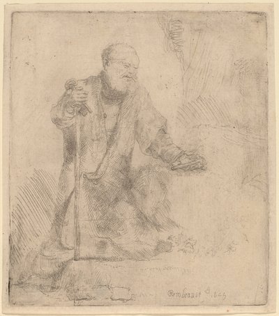 Svatý Petr v pokání od Rembrandt van Rijn