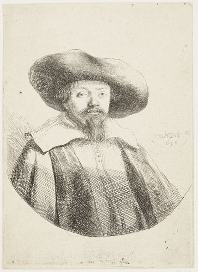 Samuel Manasseh Ben Israel od Rembrandt van Rijn