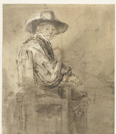 Sedící syndik: Jacob van Loon Syndik cechu soukeníků, Jacob van Loon, sedící od Rembrandt van Rijn
