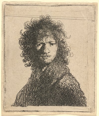 Autoportrét, Zamračený od Rembrandt van Rijn