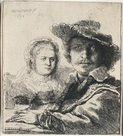 Autoportrét se Saskiou od Rembrandt van Rijn