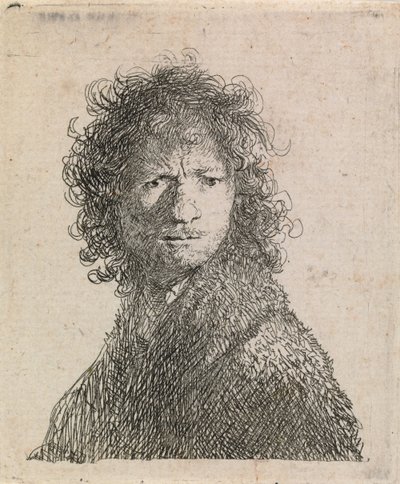 Autoportrét, zamračený od Rembrandt van Rijn