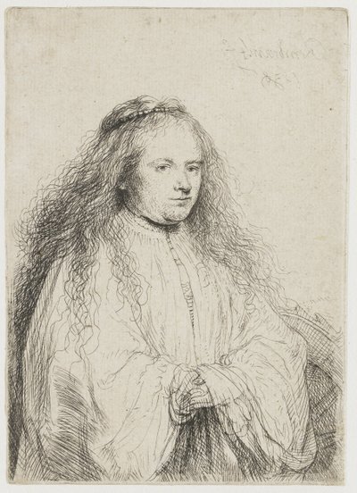 Svatá Kateřina („malá židovská nevěsta“) od Rembrandt van Rijn