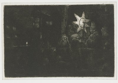 Hvězda králů Hvězda králů: noční kousek od Rembrandt van Rijn