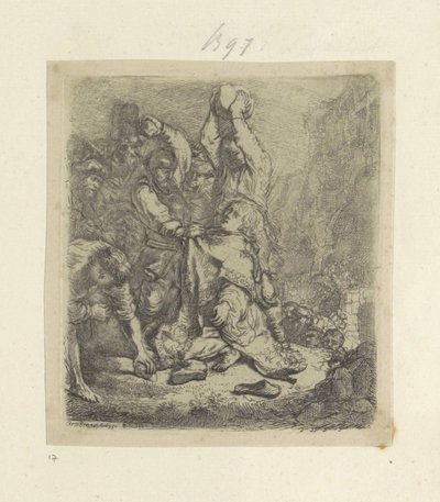 Smutný van Stefanus Kolekce osmdesáti pěti původních tisků (název série) od Rembrandt van Rijn