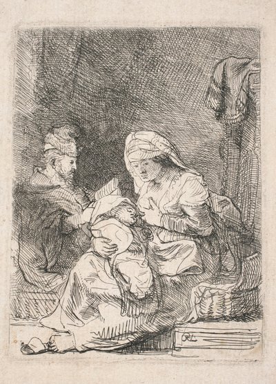 Svatá rodina od Rembrandt van Rijn
