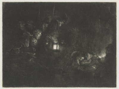 Klanění pastýřů Klanění pastýřů: noční kus od Rembrandt van Rijn
