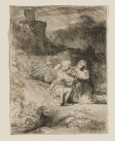 Utrpení na hoře Oliv od Rembrandt van Rijn
