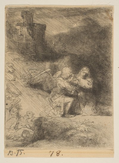 Agónie v zahradě, ca. 1652. od Rembrandt van Rijn