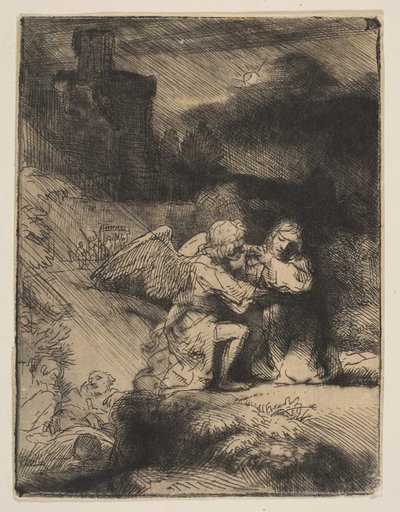 Agónie v zahradě, ca. 1652. od Rembrandt van Rijn