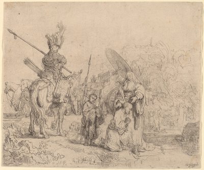 Křest eunucha od Rembrandt van Rijn