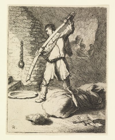 Stětí Jana Křtitele od Rembrandt van Rijn