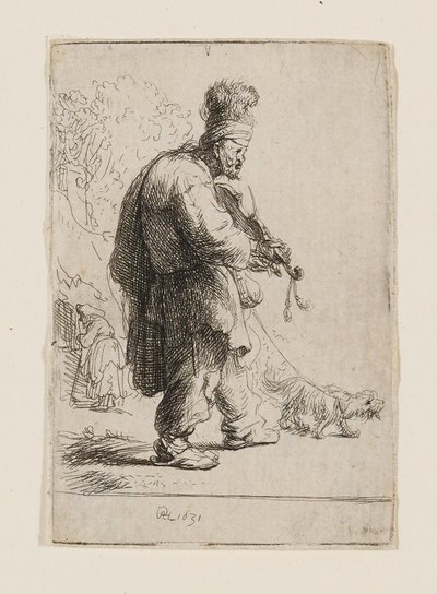 Slepý houslista od Rembrandt van Rijn