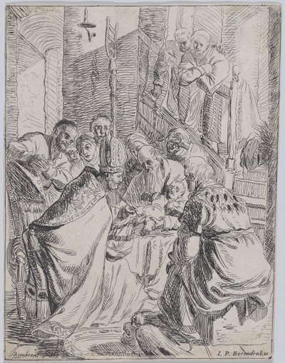 Obřízka, ca. 1625, ca. 1625. od Rembrandt van Rijn