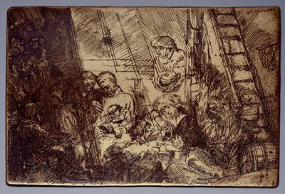 Obřízka ve stáji Obřízka ve stáji od Rembrandt van Rijn