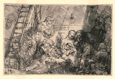 Obřízka ve stáji od Rembrandt van Rijn