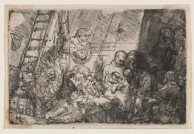 Obřízka ve stáji od Rembrandt van Rijn
