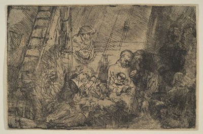 Obřízka ve stáji, 1654. od Rembrandt van Rijn