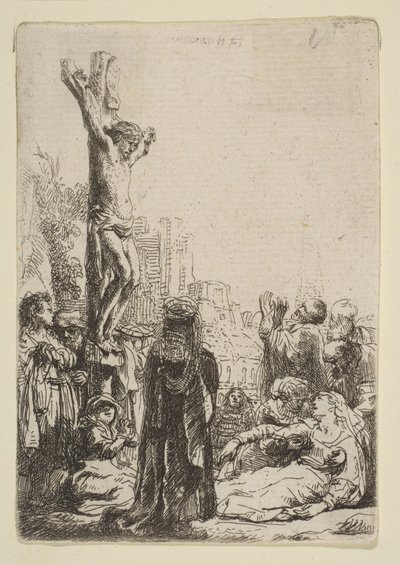 Ukřižování: Malý talíř, ca. 1635. od Rembrandt van Rijn