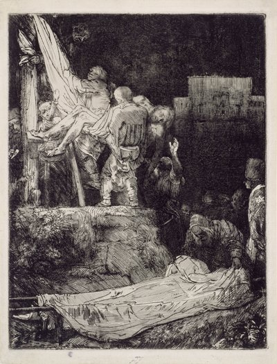 Snímání z kříže ve světle pochodní od Rembrandt van Rijn