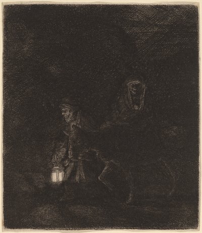 Útěk do Egypta od Rembrandt van Rijn