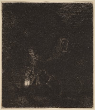 Útěk do Egypta od Rembrandt van Rijn