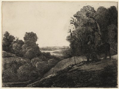 Útěk do Egypta: pozměněno od Seghers od Rembrandt van Rijn