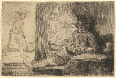 Hráč golfu od Rembrandt van Rijn