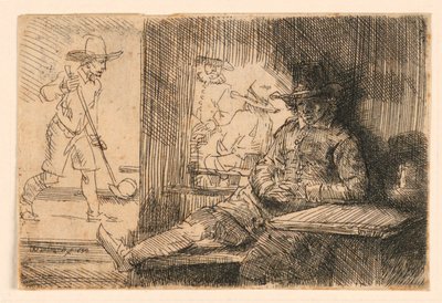 Hráč golfu od Rembrandt van Rijn