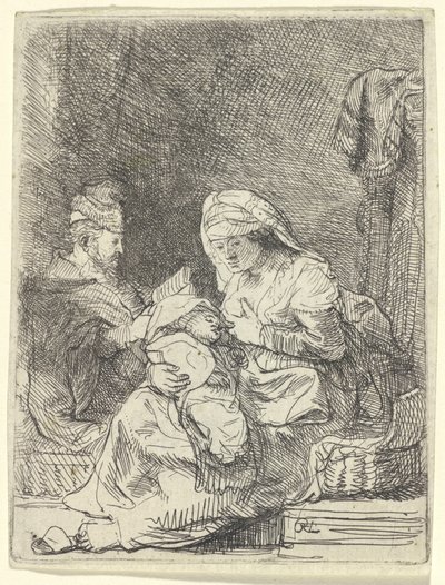 Svatá rodina od Rembrandt van Rijn