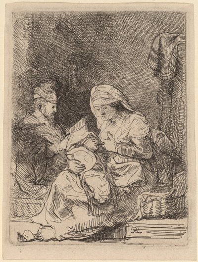 Svatá rodina od Rembrandt van Rijn
