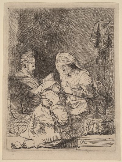Svatá rodina od Rembrandt van Rijn