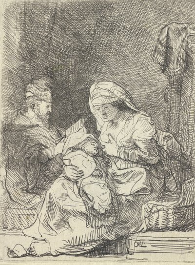 Svatá rodina, c. 1632. od Rembrandt van Rijn