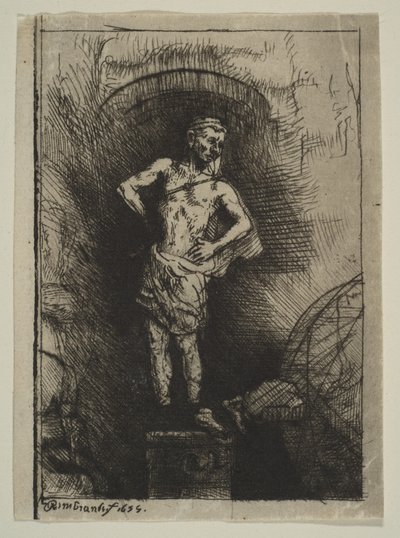 Obraz viděný Nebukadnezarem, 1655. od Rembrandt van Rijn