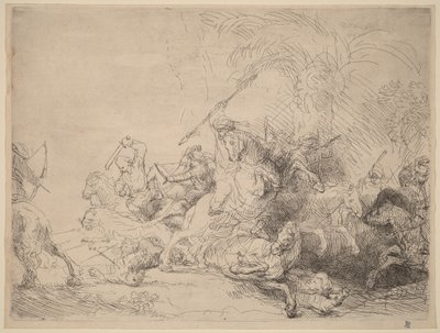 Velký lov na lvy od Rembrandt van Rijn
