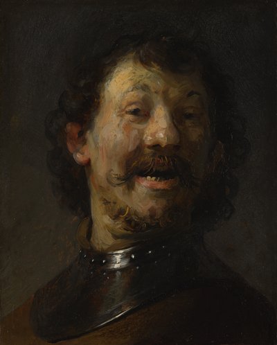 The Laughing Man, c.1629-1630 (olej na mědi na panelu) od Rembrandt van Rijn