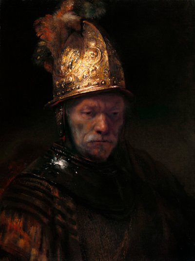 Muž se zlatou přilbou, c. 1650 od Rembrandt van Rijn