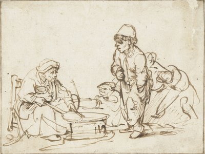 Pancake Woman, c. 1635. od Rembrandt van Rijn